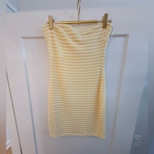 Princess Polly Cream Striped Mini Dress